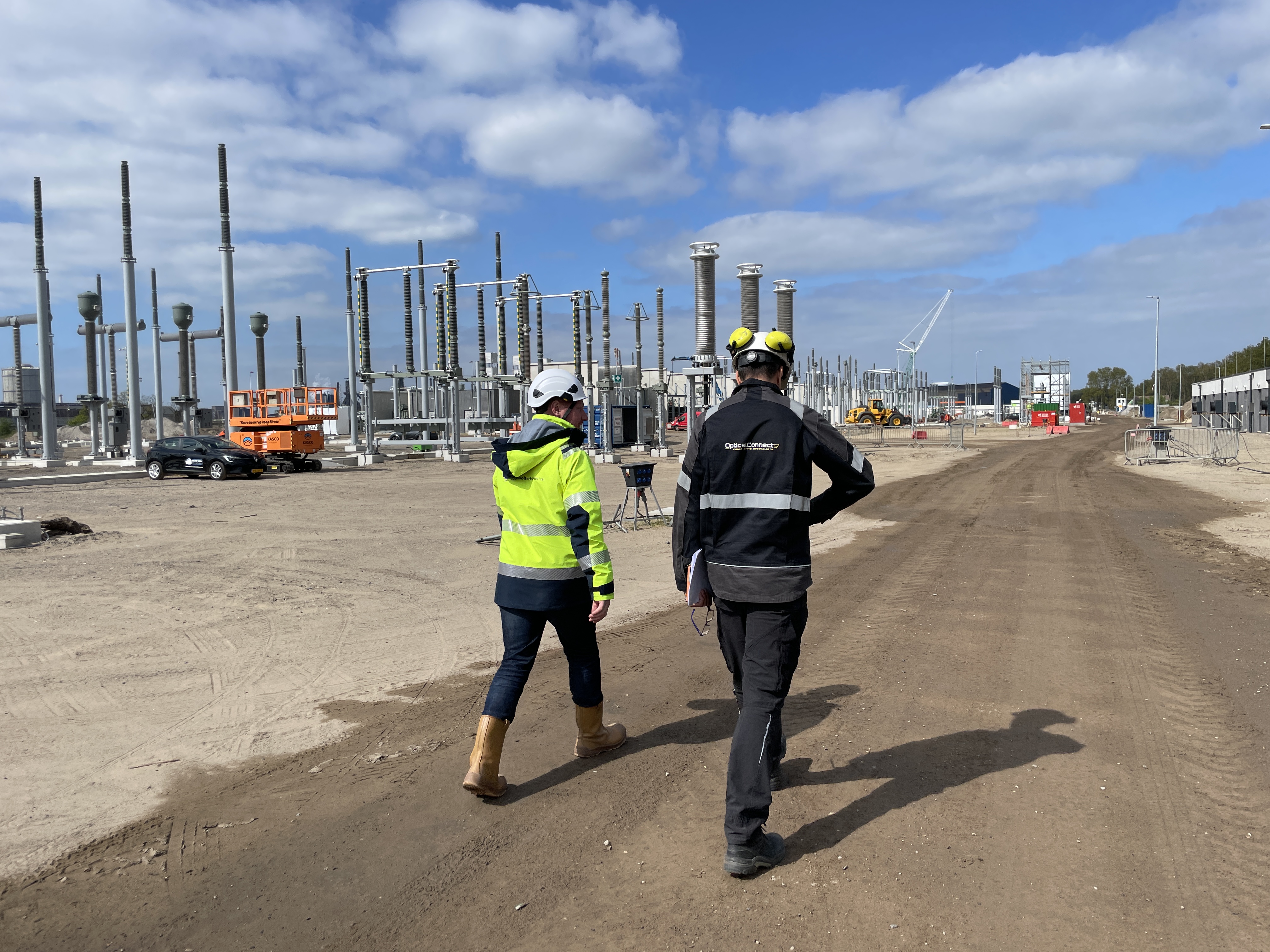 Glasvezel voor transformatorstation TenneT Wijk aan Zee