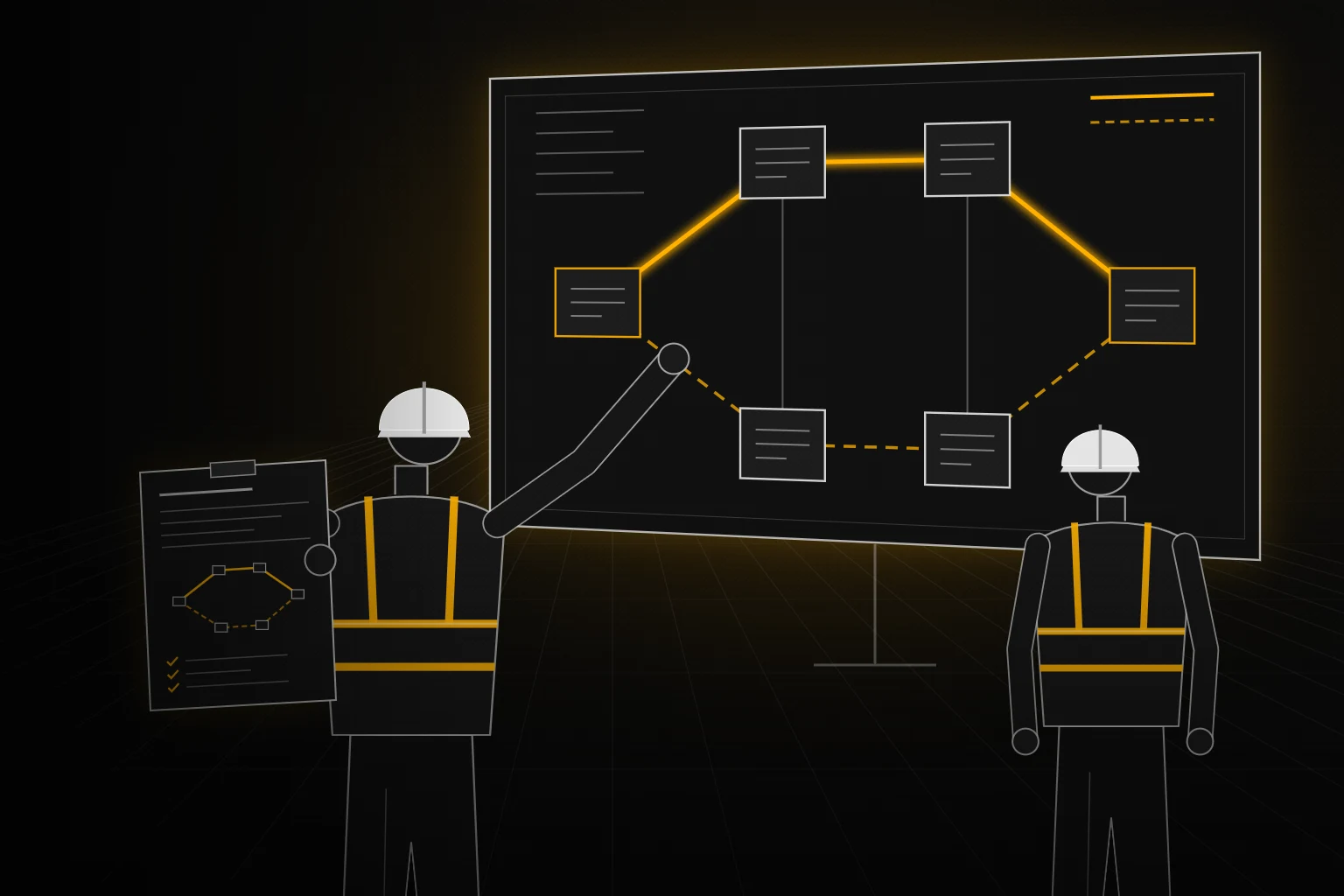 As-built documentatie en blokschema van een glasvezelnetwerk